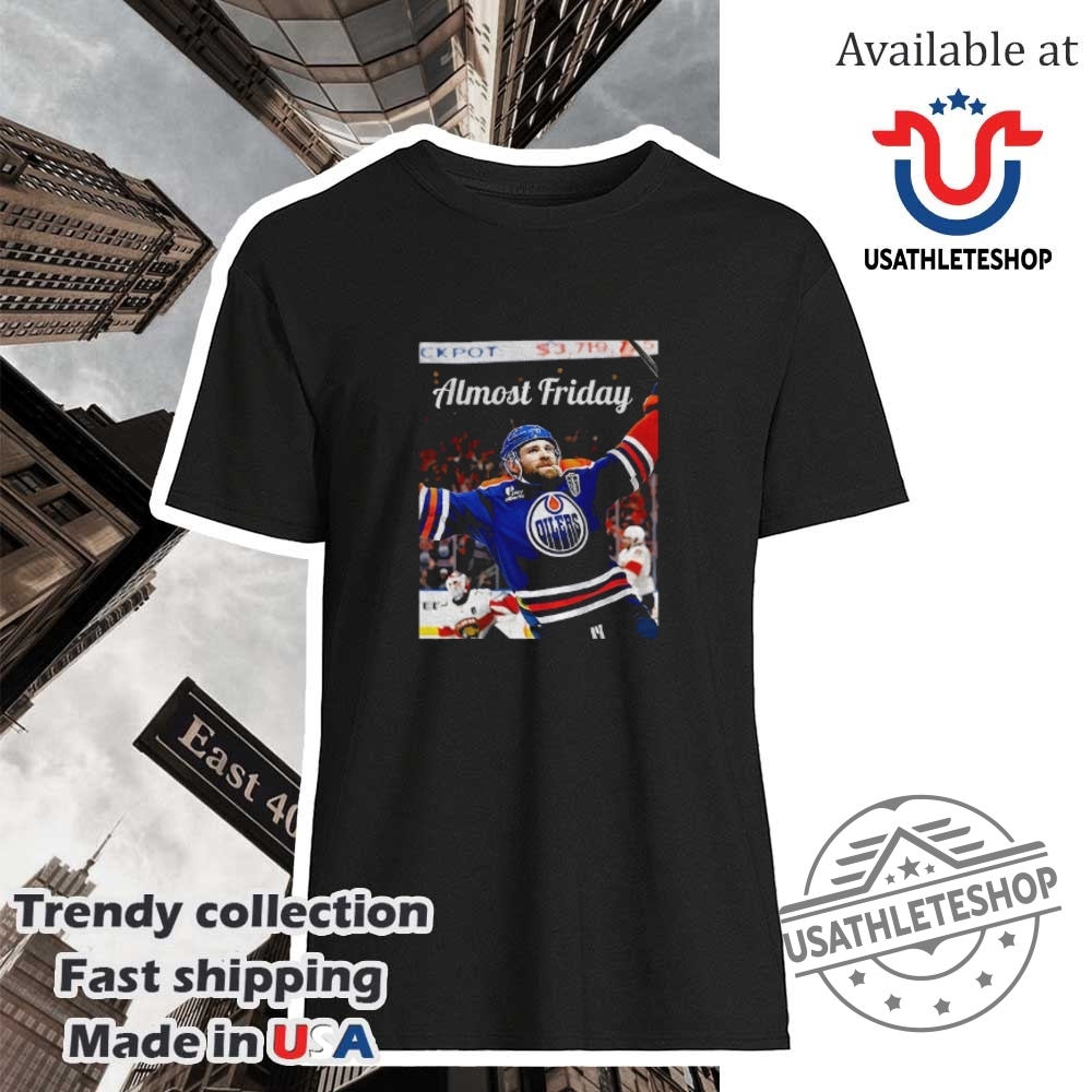 Leon Draisaitl Edmonton Oilers Nhl Hockey Almost Friday Shirt