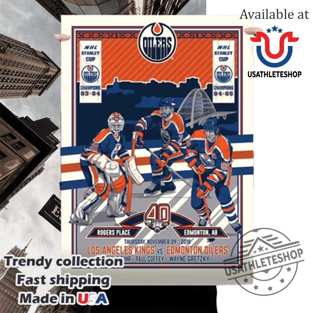 Nhl Edmonton Oilers Phenom Gallery 40Th Anniversary Serigraph Poster 3 NHL Edmonton Oilers Phenom Gallery 40th Anniversary Serigraph Poster