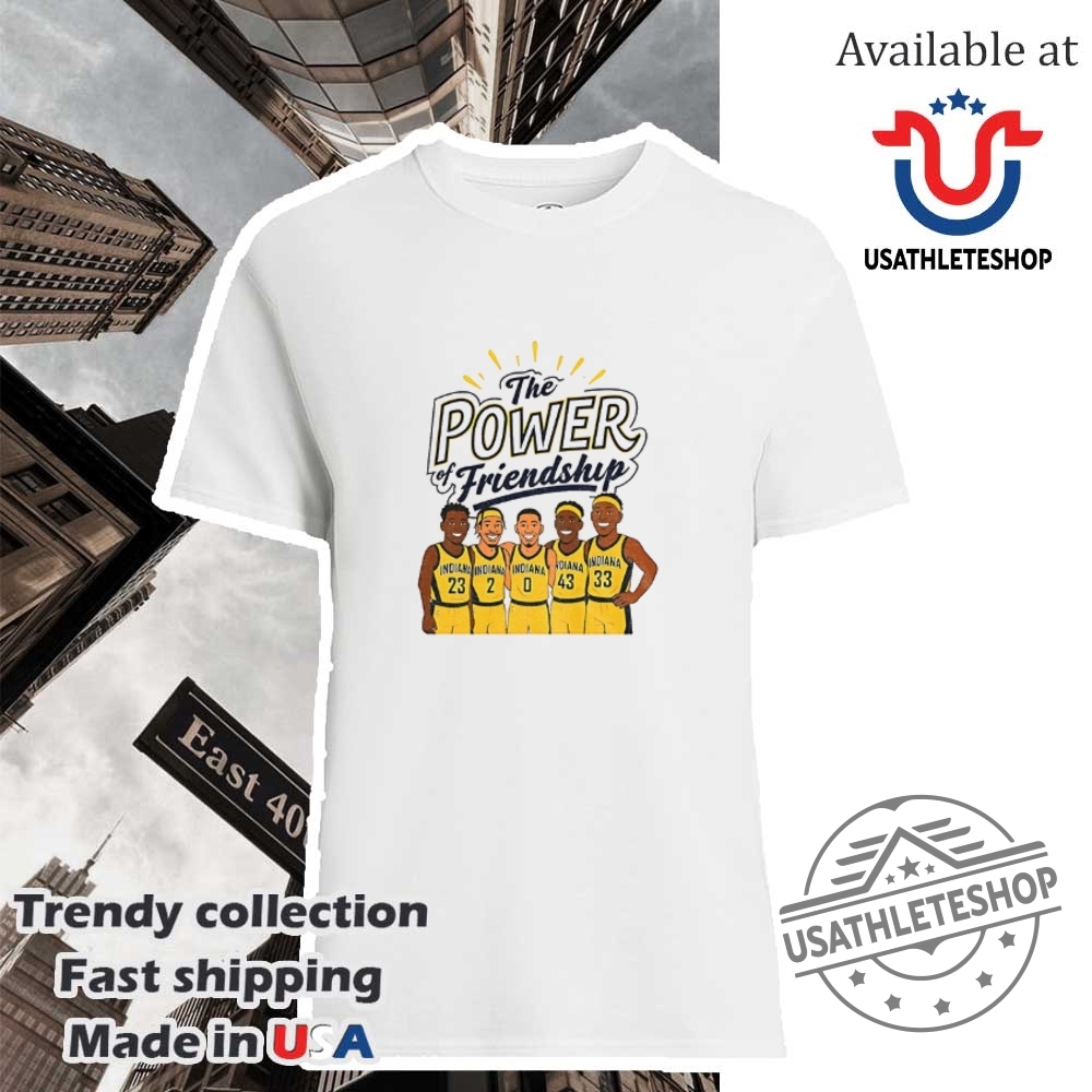 "Ultimate Sports Fan Guide: Posters and Apparel for Oilers & Pacers" 8 The Power Of Friendship Indiana Pacers Nba Basketball Cartoon Shirt