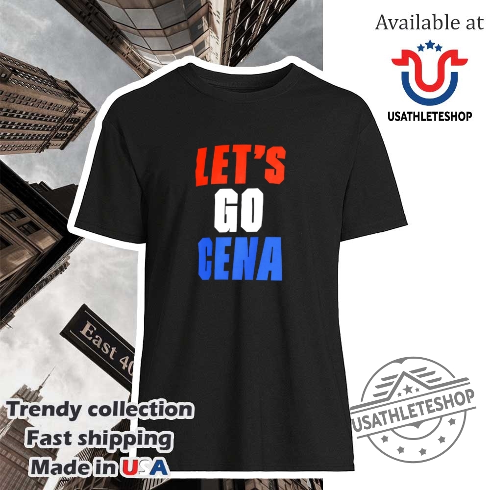 "Ultimate Sports Fan Guide: Posters and Apparel for Oilers & Pacers" 12 John Cena Lets Go Cena Shirt