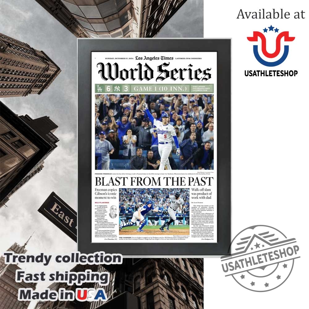 2024 World Series Game 1 Freddie Freemans Historic Walkoff Slam Poster Canvas 4 2024 World Series Game 1 Freddie Freemans Historic Walkoff Slam Poster Canvas usathleteshop 2