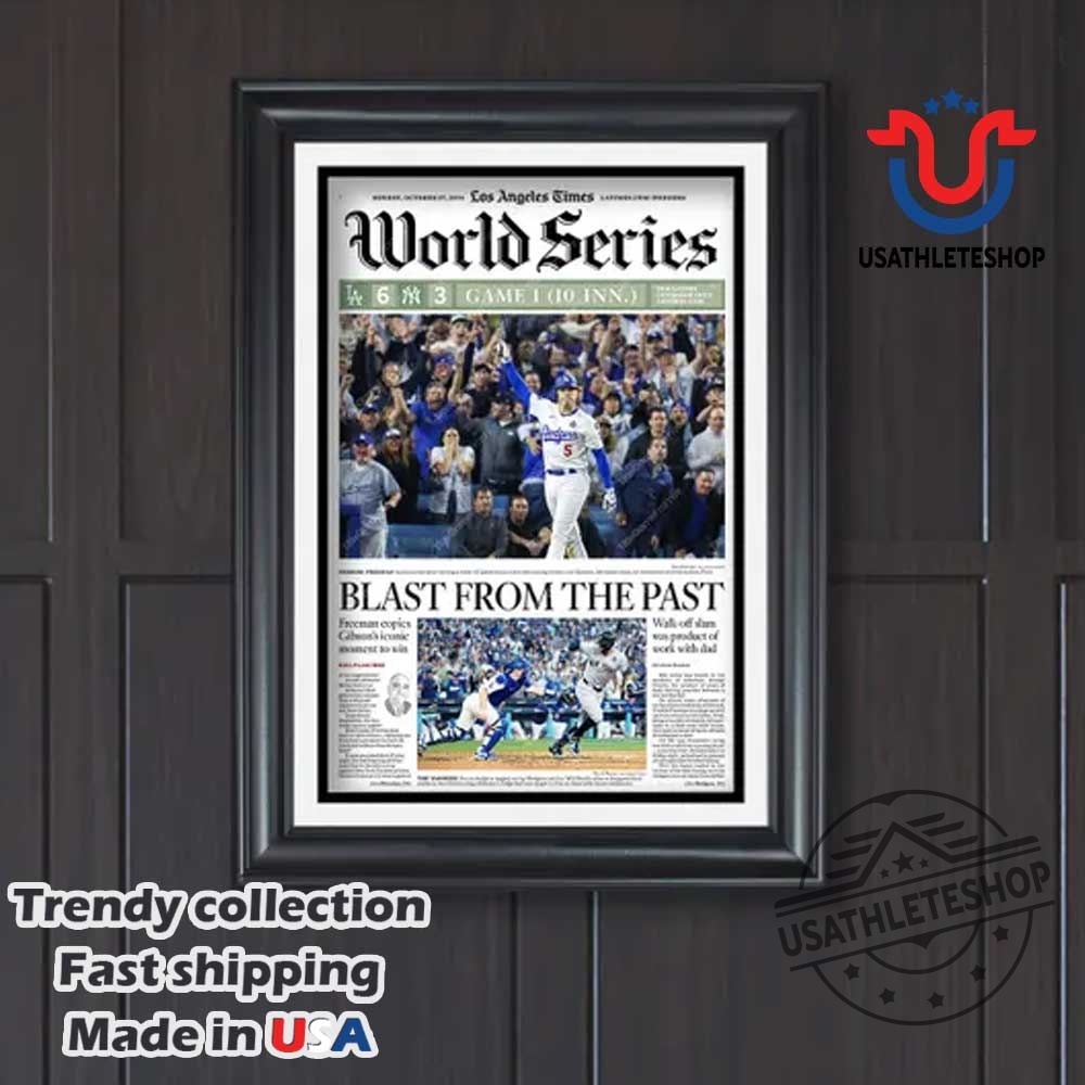 2024 World Series Game 1 Freddie Freemans Historic Walkoff Slam Poster Canvas 5 2024 World Series Game 1 Freddie Freemans Historic Walkoff Slam Poster Canvas usathleteshop 3