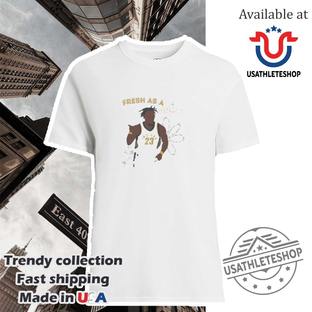 "Ultimate Sports Fan Guide: Posters and Apparel for Oilers & Pacers" 29 Fresh As A Daisy Aaron Nesmith Indiana Pacers Nba Finals 2025 Shirt
