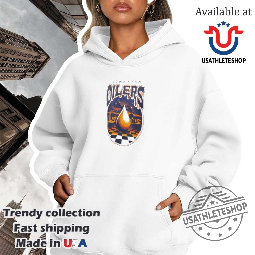 Edmonton Oilers Sport Design Sweden Oil Drop Pocket Cream Shirt 4 Edmonton Oilers sport design sweden oil drop pocket cream shirt