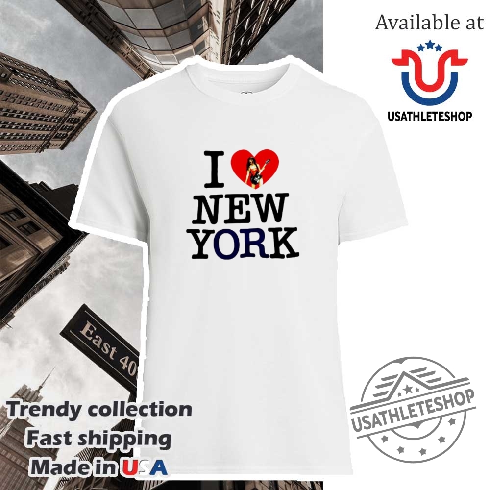 "Ultimate Sports Fan Guide: Posters and Apparel for Oilers & Pacers" 38 Olivia Rodrigo I Love New York Shirt
