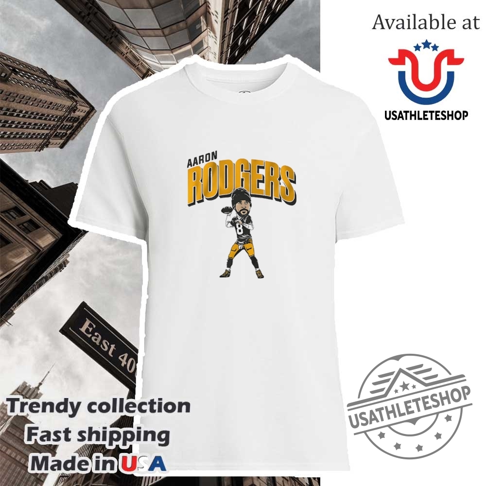 Aaron Rodgers Pittsburgh Steelers Nfl Football Player Caricature Shirt
