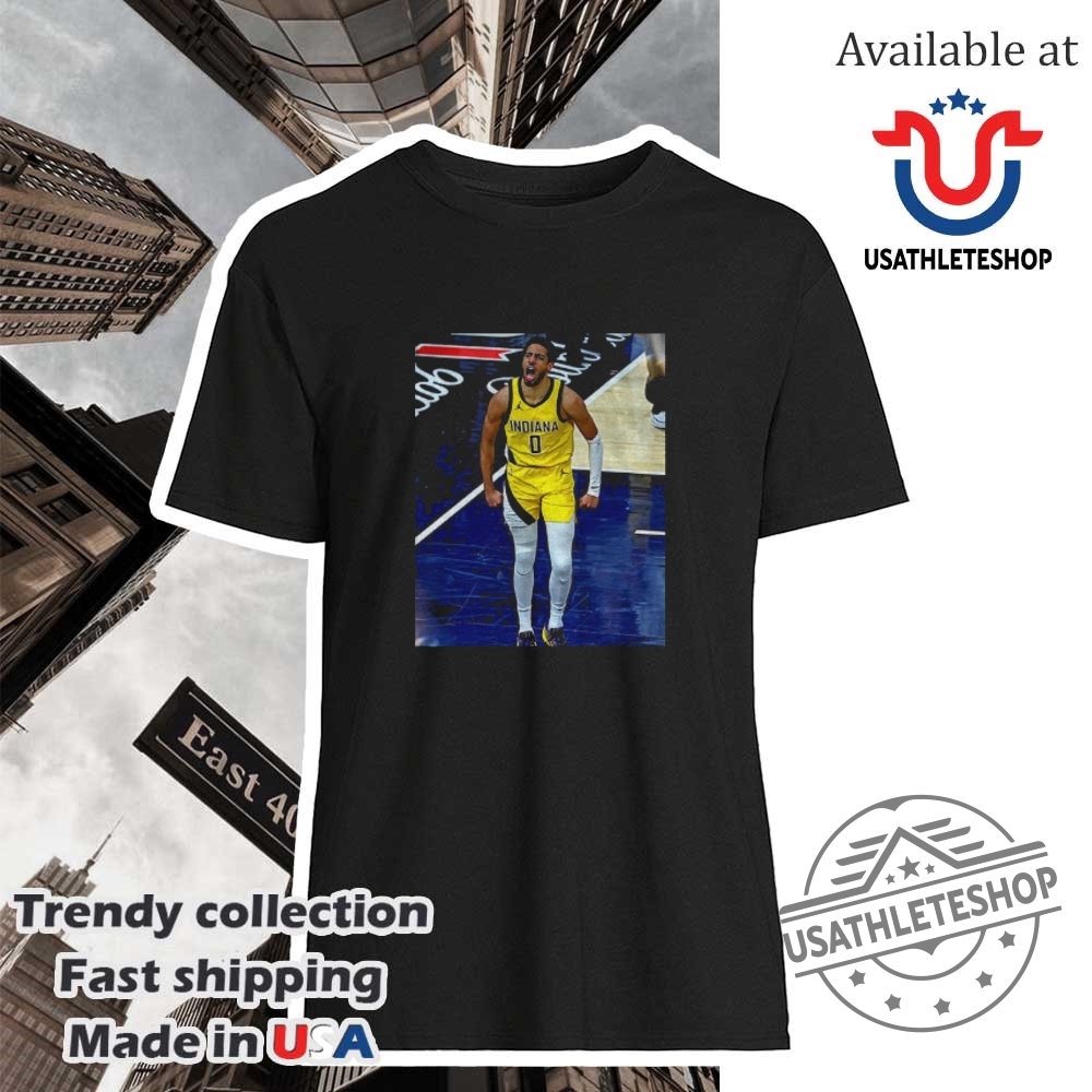 "Top NFL and College Sports Shirts: Steelers, Tar Heels, Bluejays" 12 Tyrese Haliburton Indiana Pacers Nba Basketball Game Frames Shirt