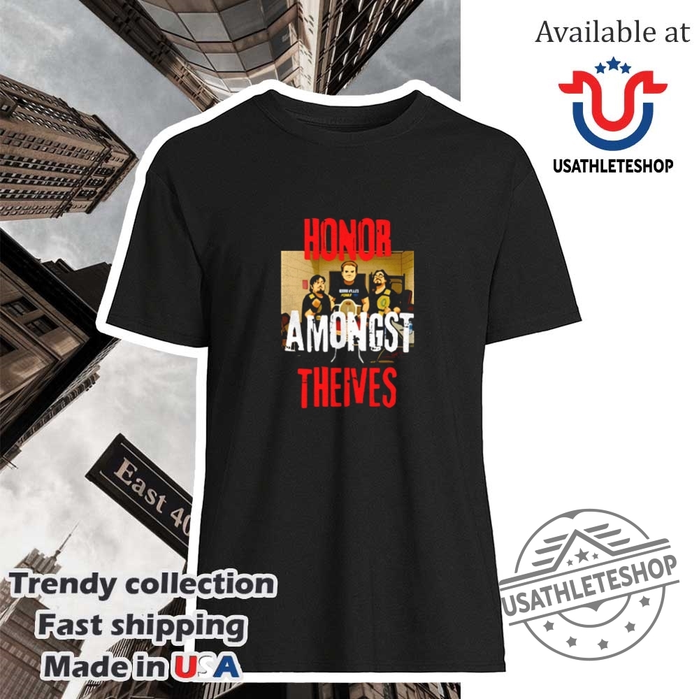 "Top NFL and College Sports Shirts: Steelers, Tar Heels, Bluejays" 33 Honor Amongst Thieves Shirt