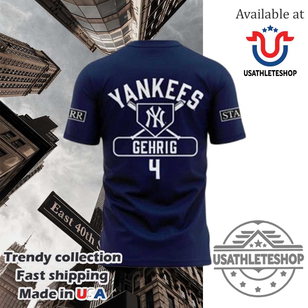 New York Yankees X 2025 Lou Gehrig Day Special Shirt 4 New York Yankees x 2025 Lou Gehrig Day Special Shirt