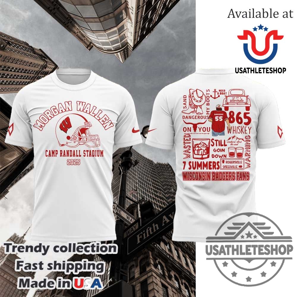 "Shop Indiana Pacers Canvas Art, Playoffs Posters, and Hawaiian Shirts" 28 Morgan Wallen X Wisconsin Badgers Camp Randall Stadium White All Over Print Shirt