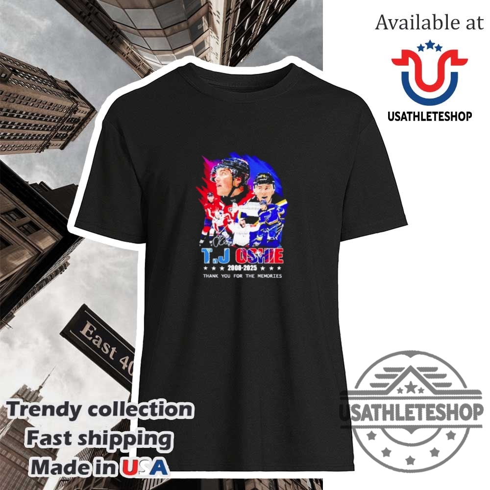 Tj Oshie 2008 2025 Thank You For The Memories Signature Shirt
