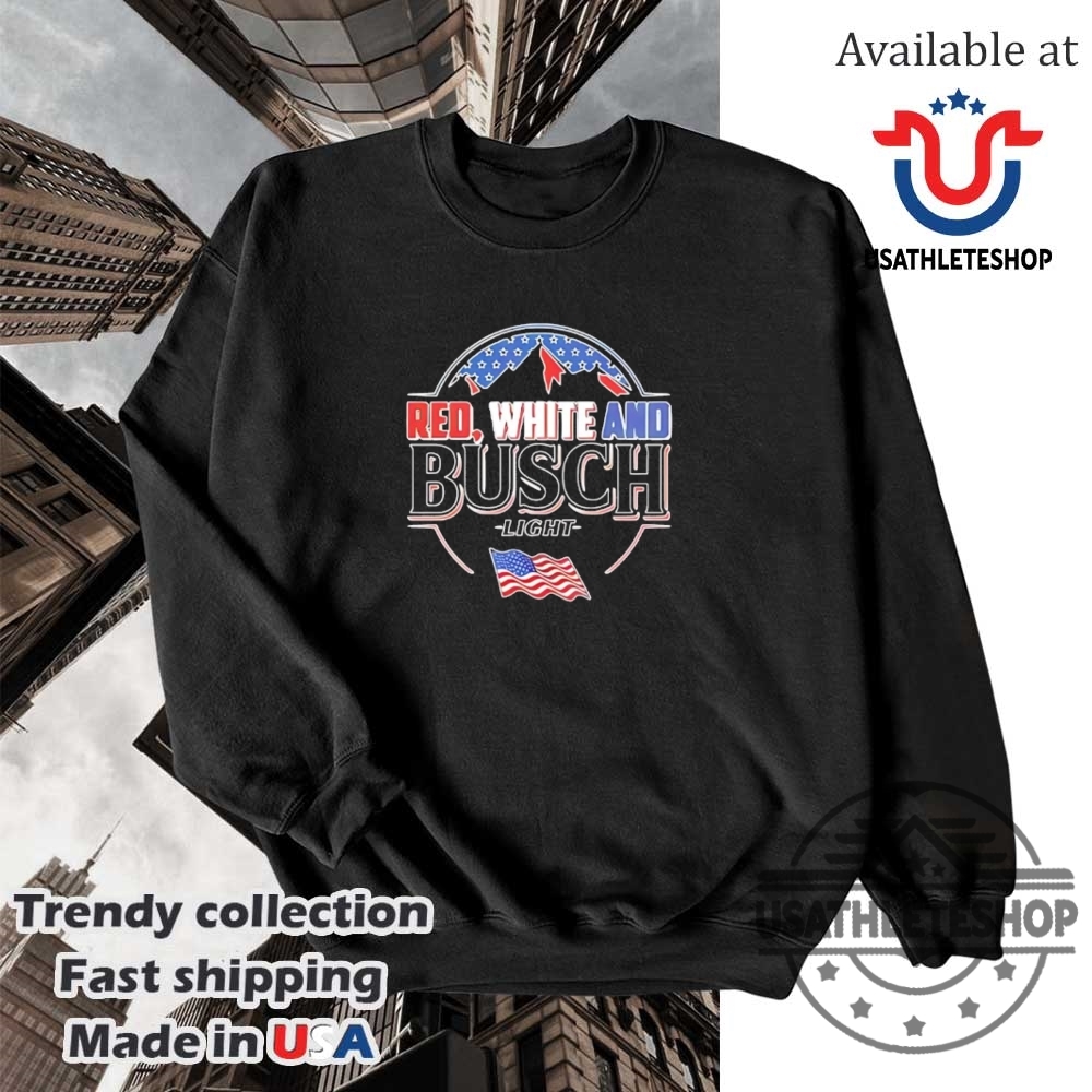 Red White And Busch Light Flag Shirt 5 Red white and busch light flag shirt