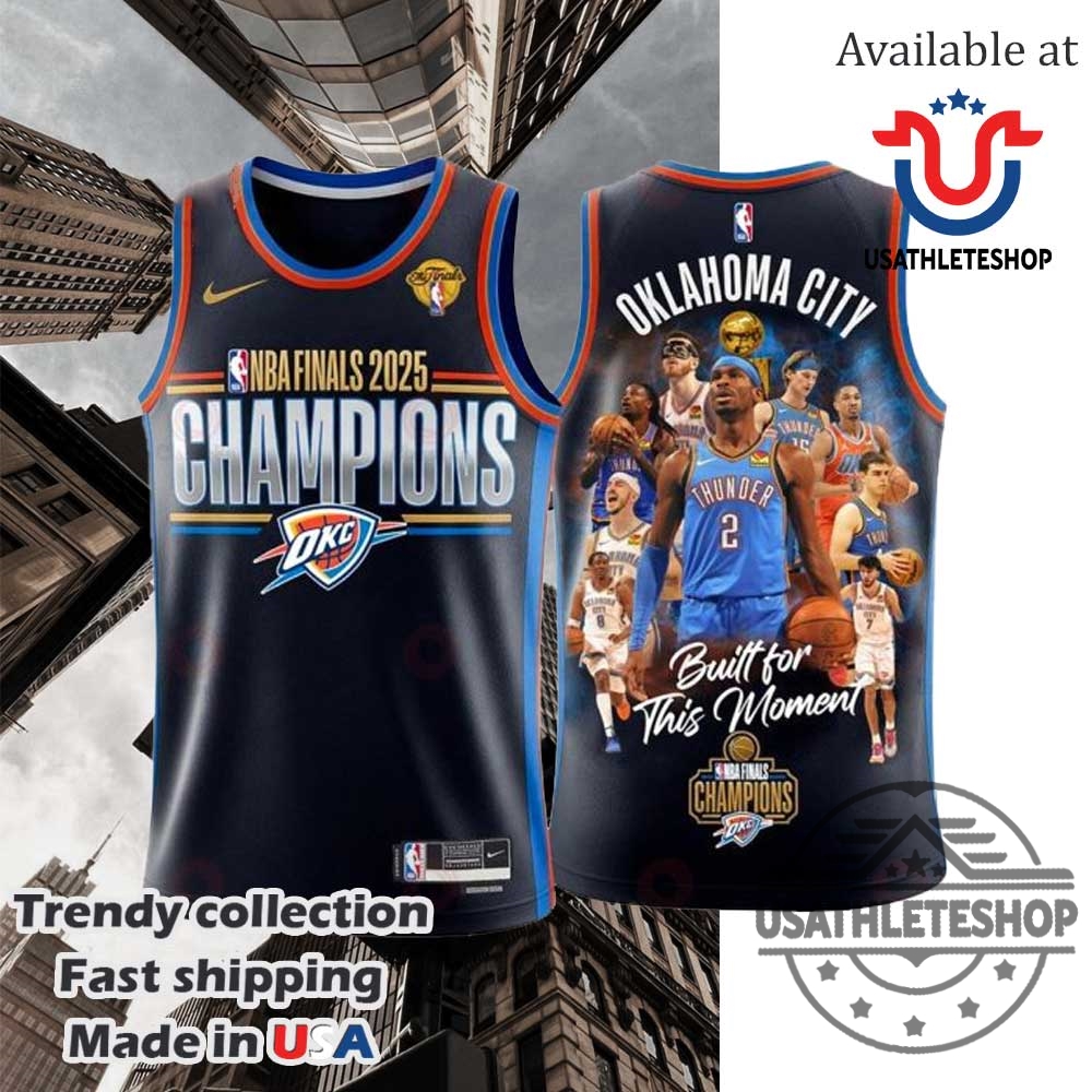 Oklahoma City Thunder Nba Finals 2025 Champions Basketball Jersey