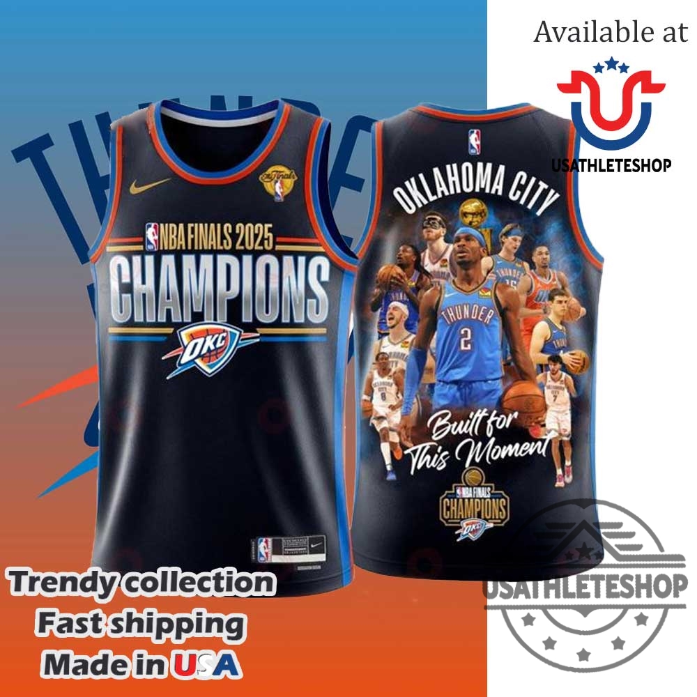 Oklahoma City Thunder Nba Finals 2025 Champions Basketball Jersey 3 Oklahoma City Thunder NBA Finals 2025 Champions Basketball Jersey