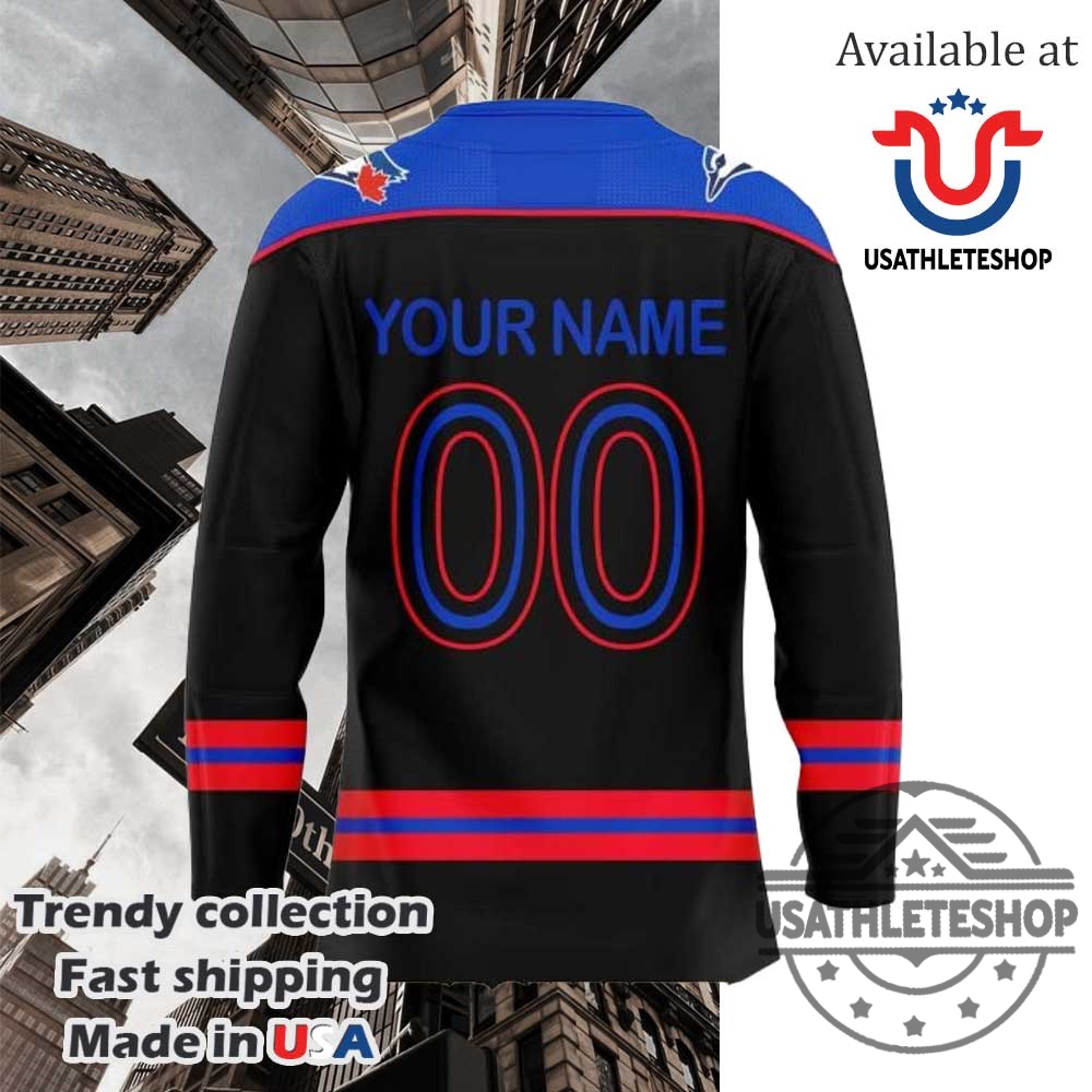 Toronto Blue Jays City Connect 2025 Custom Hockey Jersey 5 Toronto Blue Jays City Connect 2025 Custom Hockey Jersey