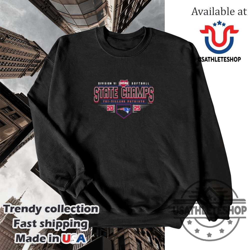 2025 Ohsaa Softball Division Vi State Champions Trivillage Patriots Shirt 5 2025 OHSAA Softball Division VI State Champions Tri-Village Patriots Shirt