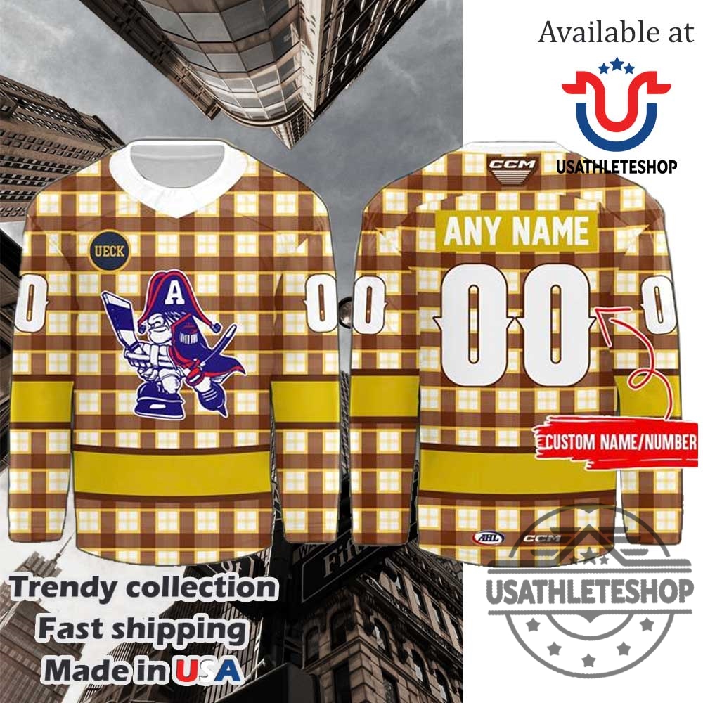 Special Bob Uecker Milwaukee Admirals Hockey Jersey