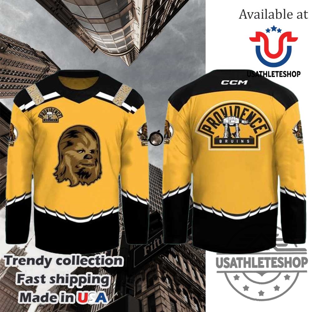 Chewbacca Providence Bruins Hockey Jersey