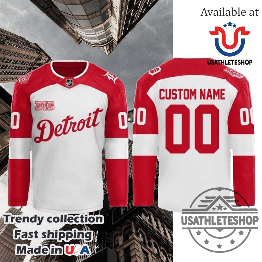 Detroit Red Wings Tigers Night 2025 Hockey Jersey