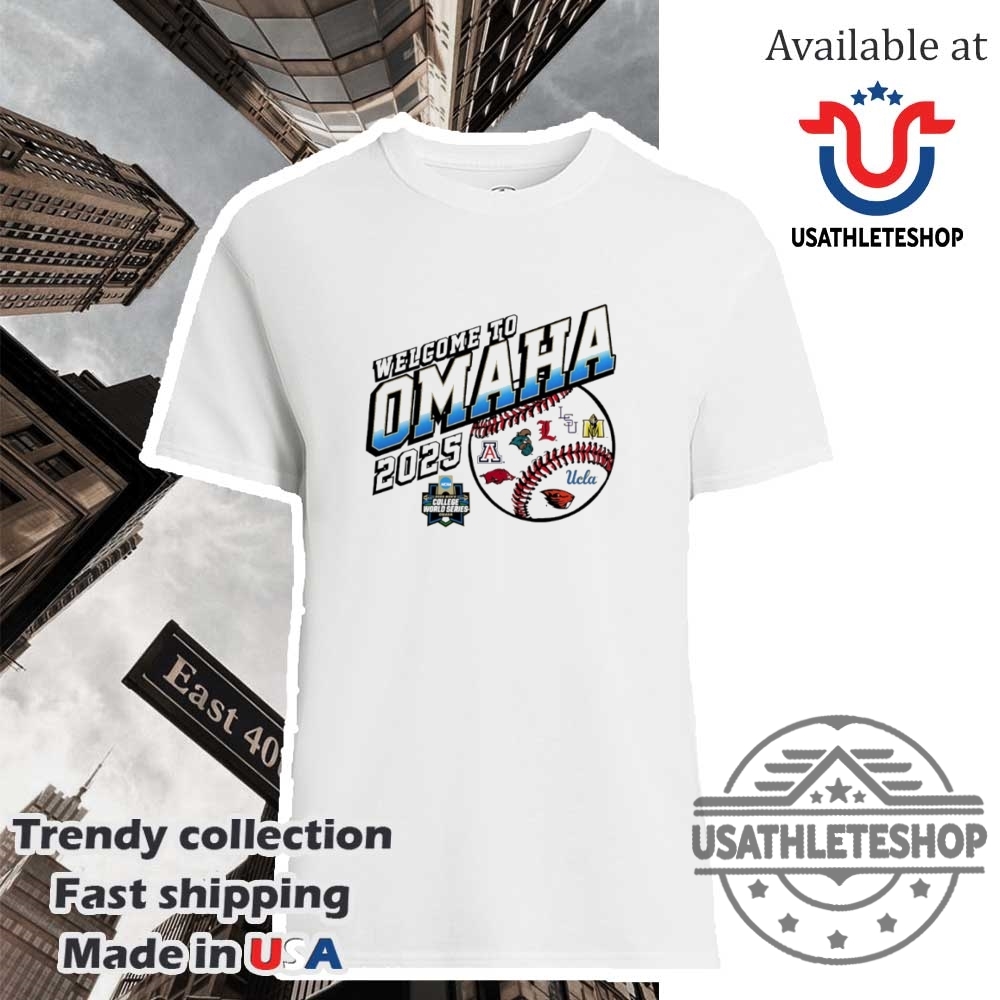 Welcome Omaha 2025 Ncaa Baseball Mens College World Series Shirt