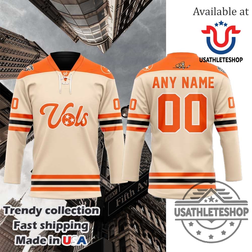 Tennessee Volunteers Vols Cream Hockey Jersey