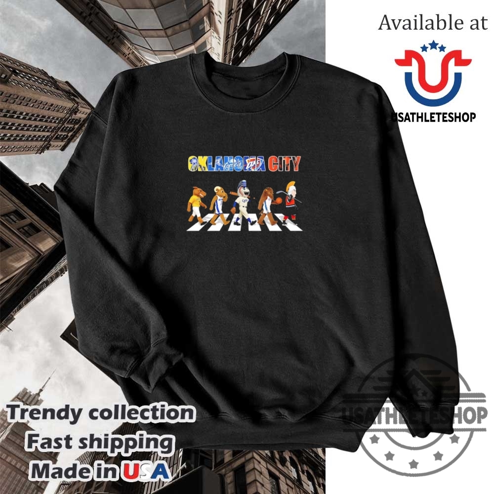 Oklahoma City Mascot Sports Team Abbey Road Shirt 5 Oklahoma City mascot sports team abbey road shirt