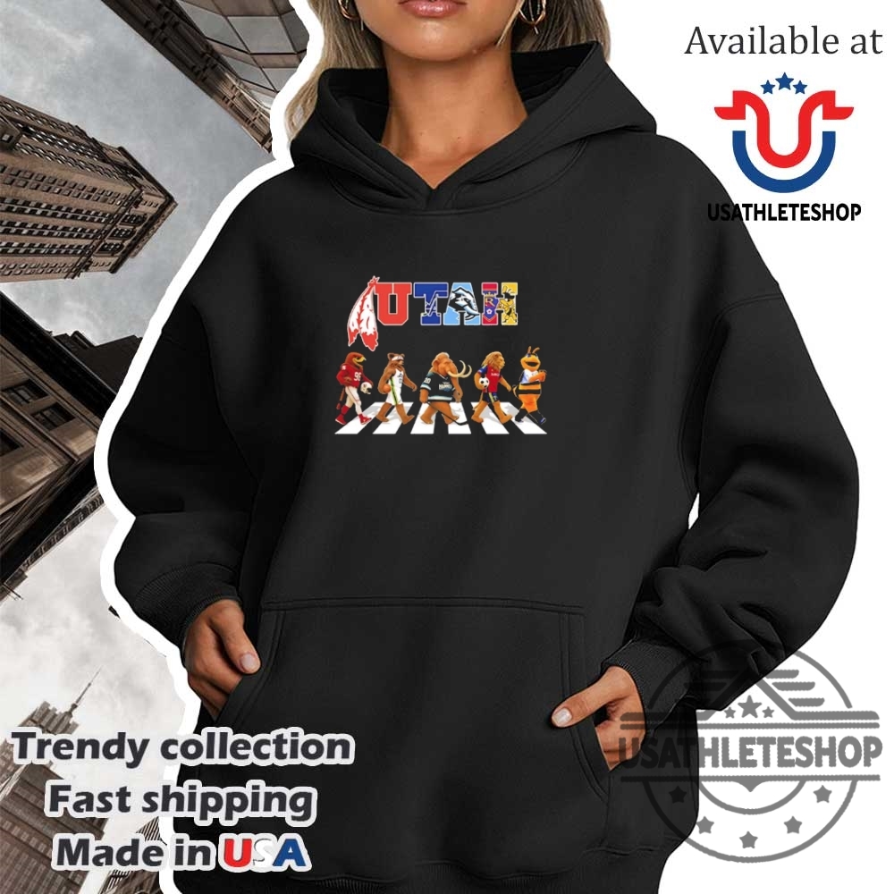 Utah 5 Mascot Sports Team Abbey Road Shirt 4 Utah 5 mascot sports team abbey road shirt