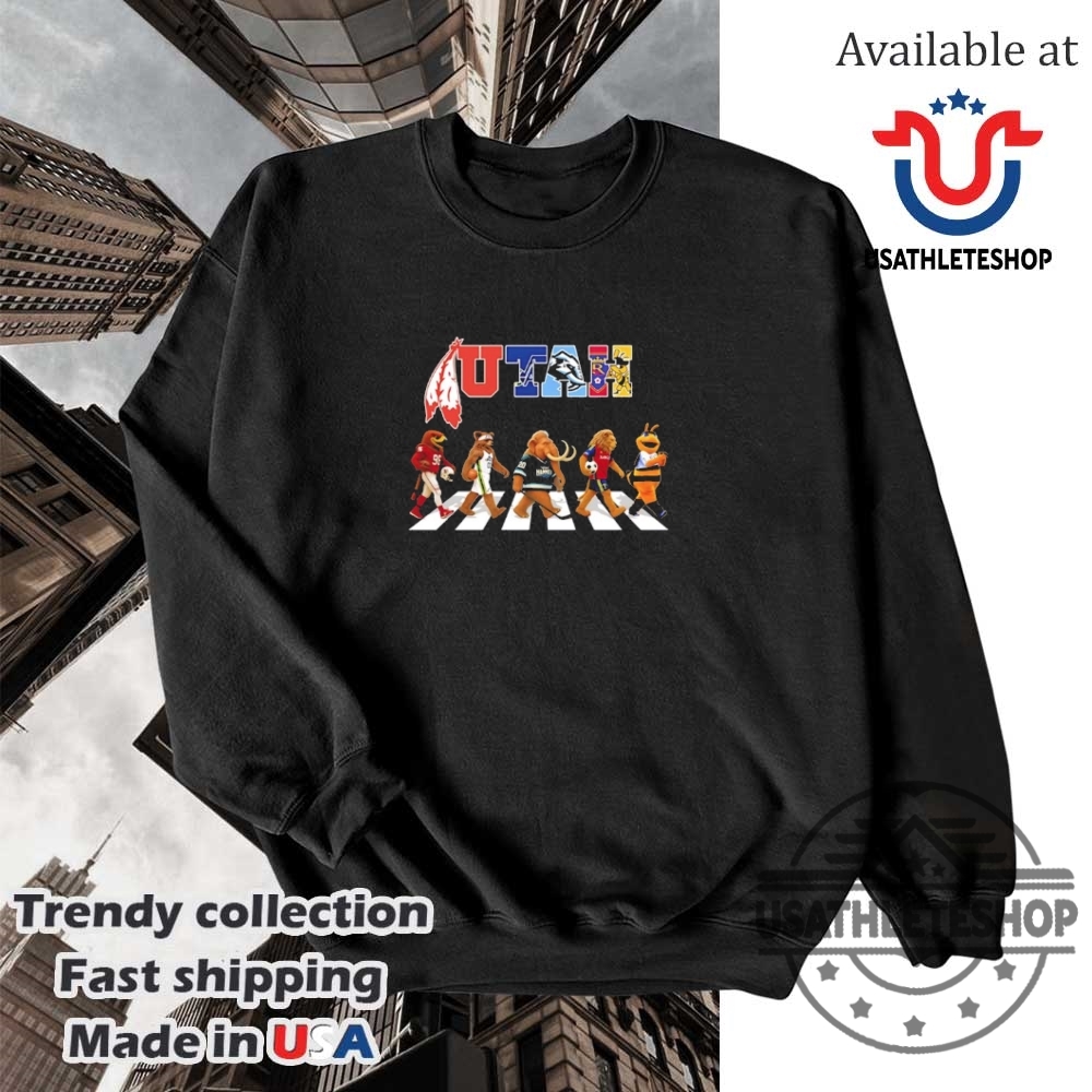 Utah 5 Mascot Sports Team Abbey Road Shirt 5 Utah 5 mascot sports team abbey road shirt
