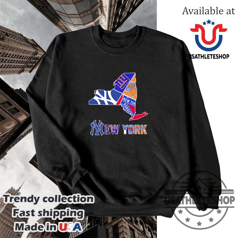 New York Map Sports Logo Teams Shirt 5 New York map sports logo teams shirt