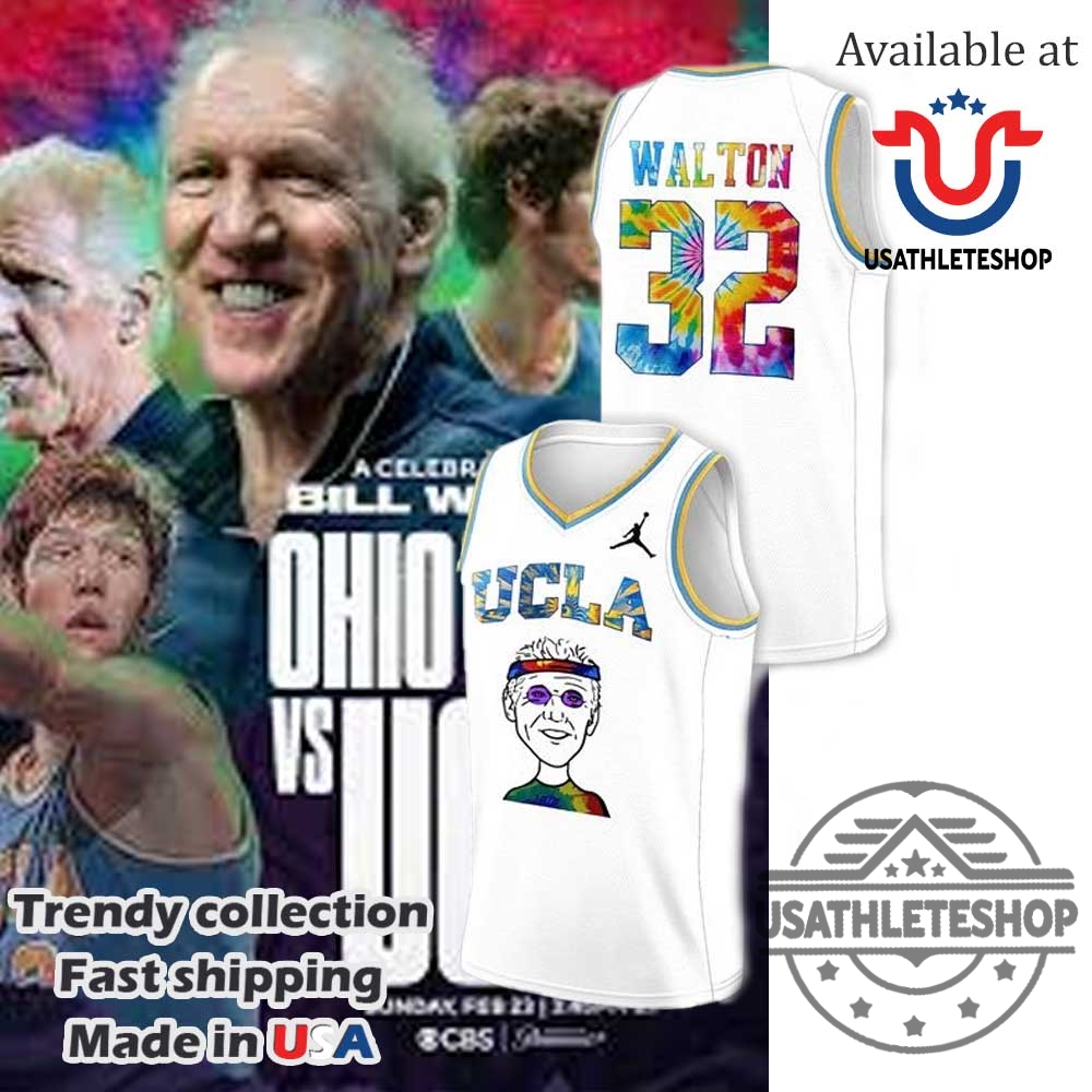 Personalized Ucla Bill Walton Basketball White Jersey