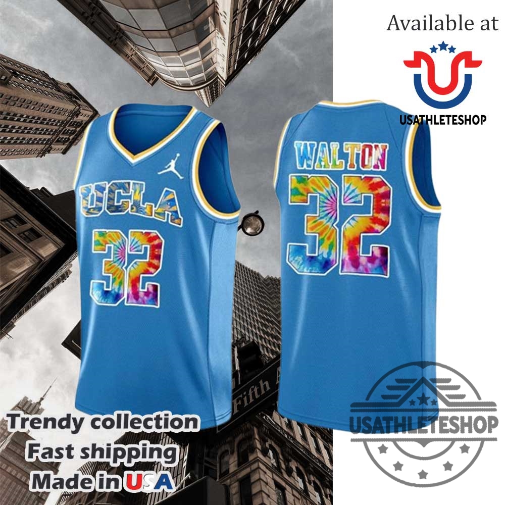 Personalized Ucla Bill Walton Basketball Blue Jersey 3 Personalized UCLA Bill Walton Basketball Blue Jersey