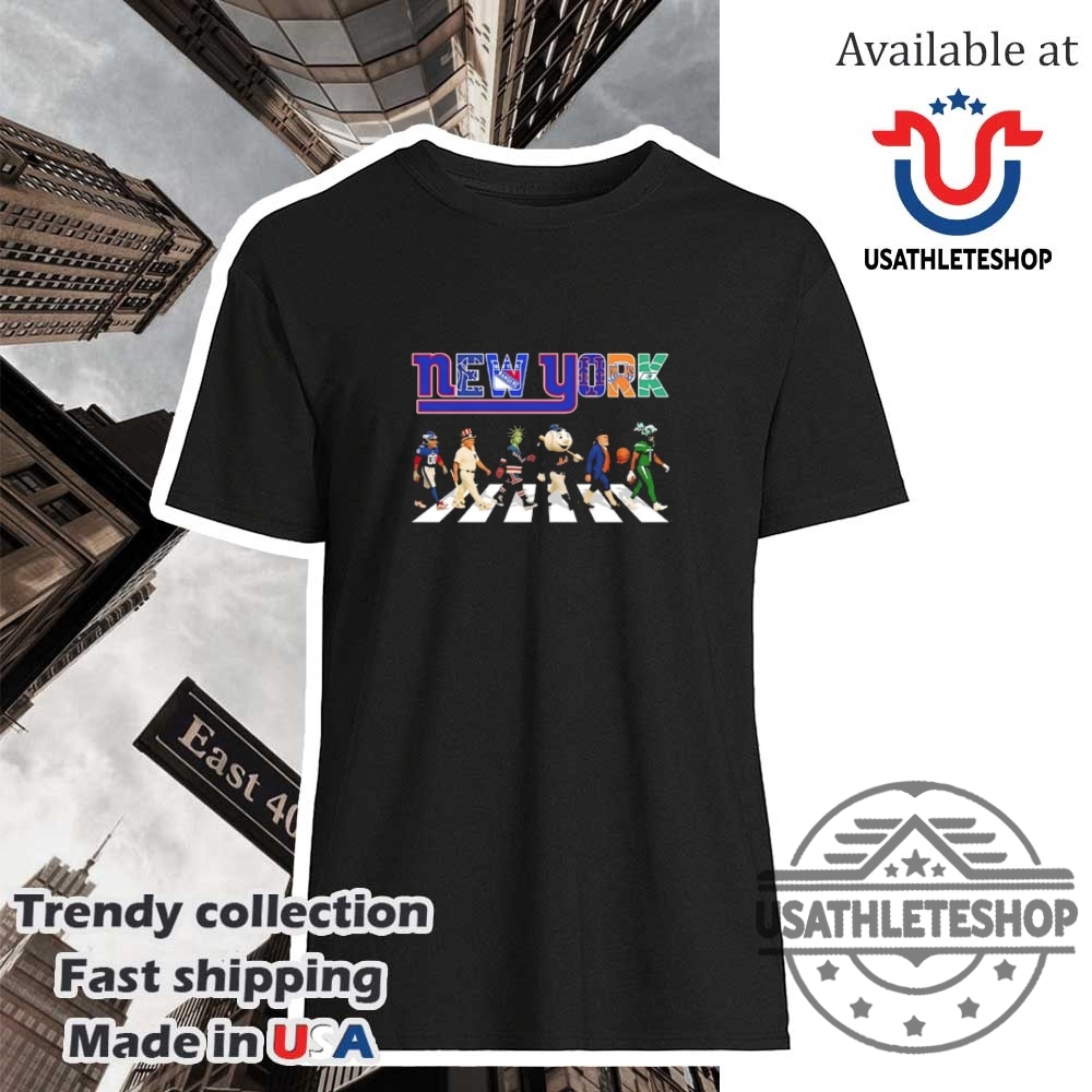New York 6 Mascot Sports Team Abbey Road Shirt