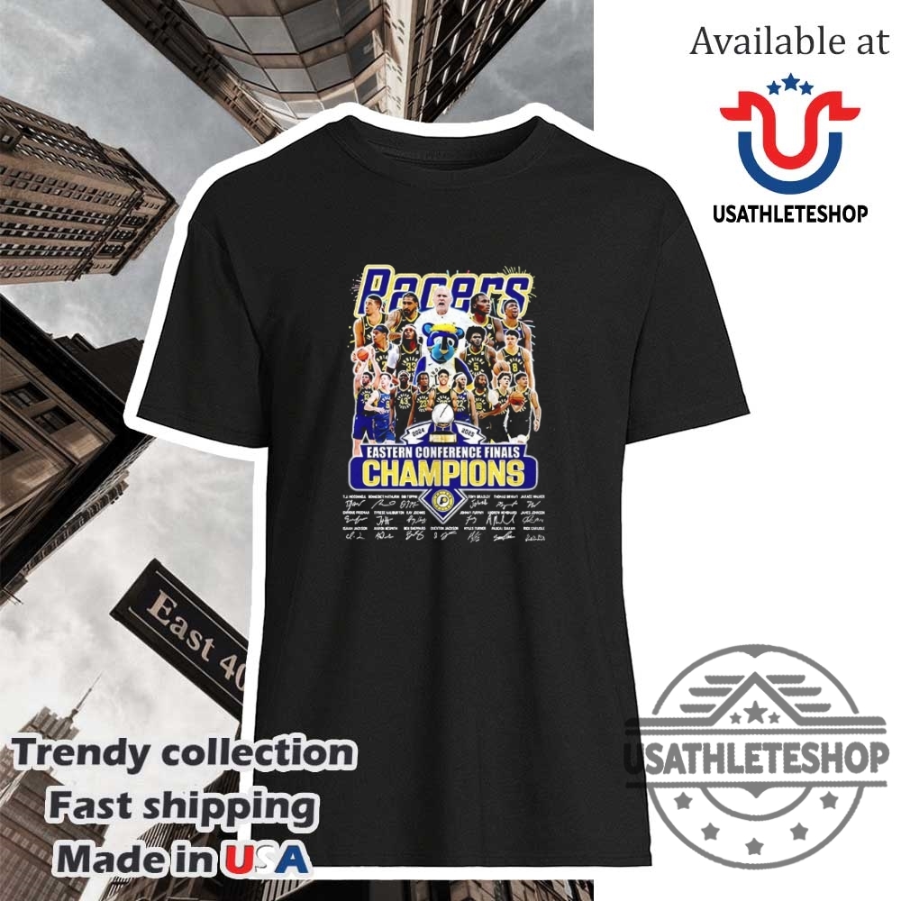 Indiana Pacers 20242025 Eastern Conference Finals Champions Signatures Shirt