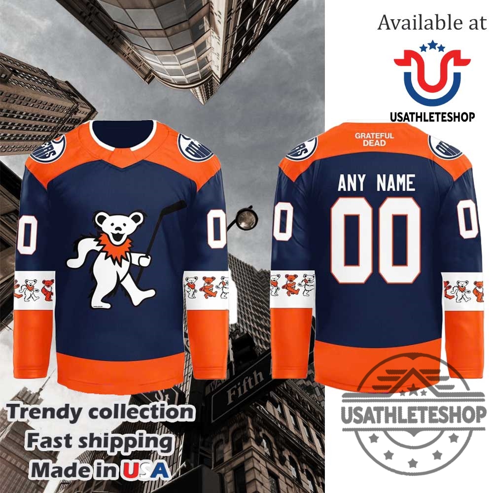 Edmonton Oilers Grateful Dead Night 2024 Hockey Jersey