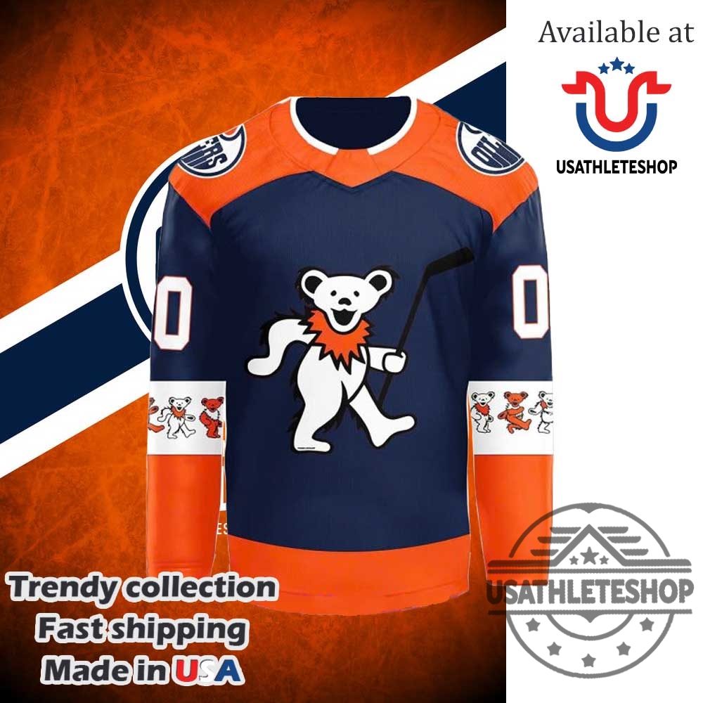 Edmonton Oilers Grateful Dead Night 2024 Hockey Jersey 6 Edmonton Oilers Grateful Dead Night 2024 Hockey Jersey