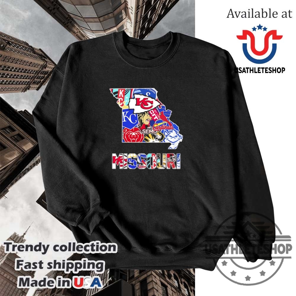 Missouri Map Sports Logo Teams Shirt 5 Missouri map sports logo teams shirt