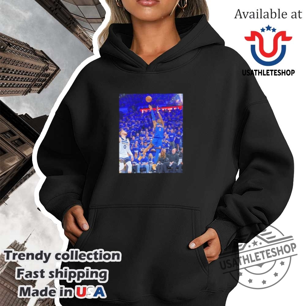 Shai Gilgeousalexander Oklahoma City Thunder Game Frames Shirt 4 Shai Gilgeous-Alexander Oklahoma City Thunder Game Frames shirt