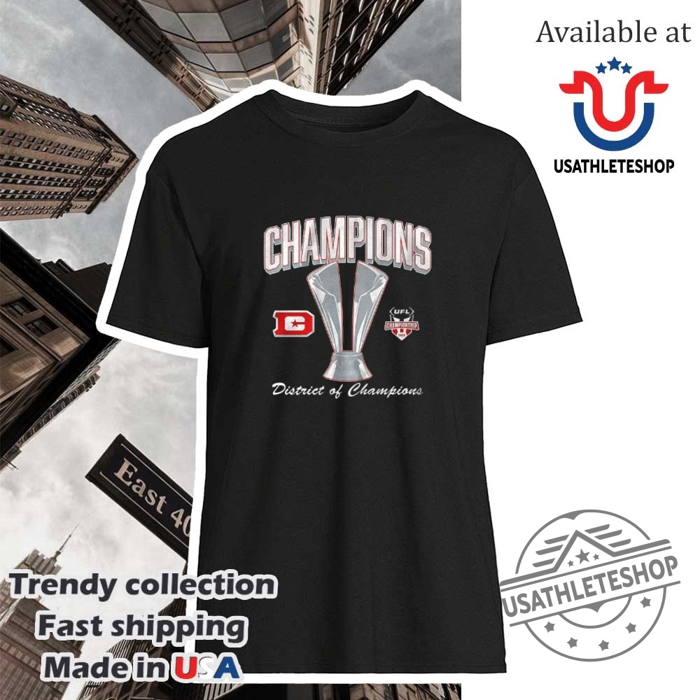 "Top 5 Custom Sports Shoes and Shirts for 2025 Fans" 21 Dc Defenders 2025 Ufl Champions District Of Champions Shirt