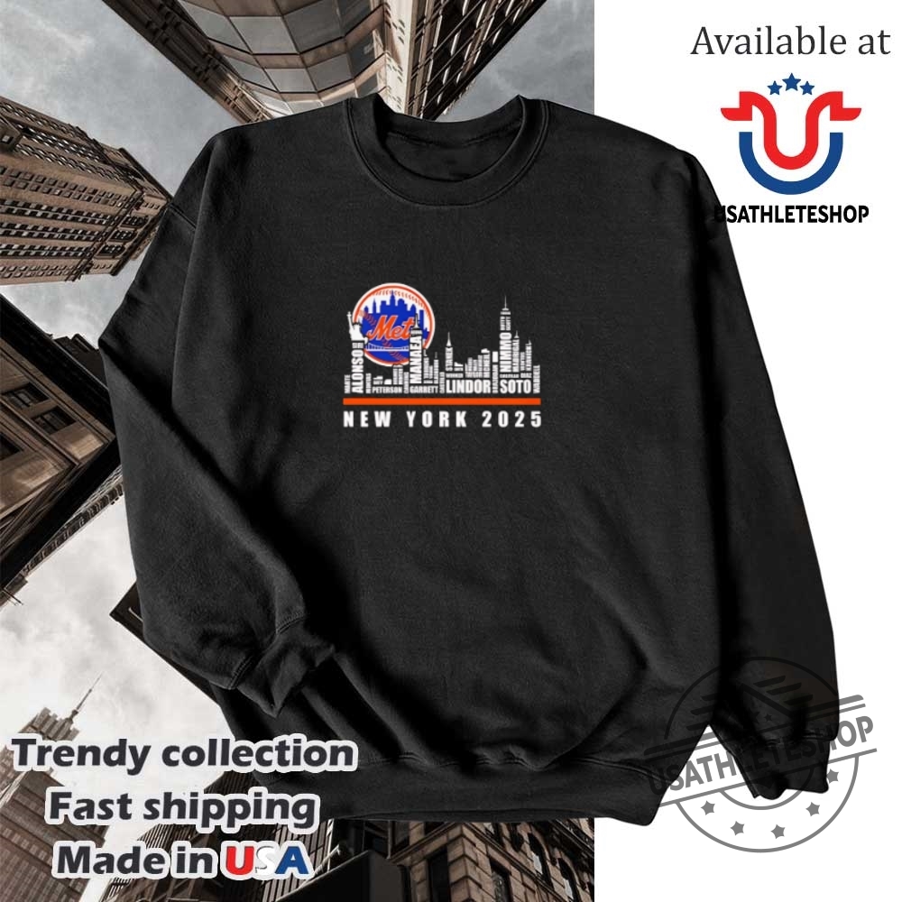 Skyline Name New York Mets 2025 Shirt 5 Skyline name New York Mets 2025 shirt