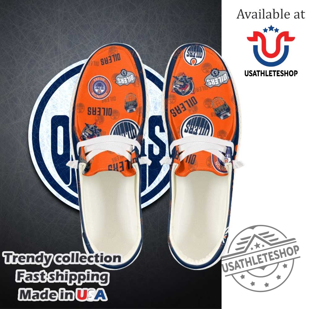 "Top 5 Custom Sports Shoes and Shirts for 2025 Fans" 36 Usathleteshop Edmonton Oilers Nhl Personalized Hey Dude Shoes