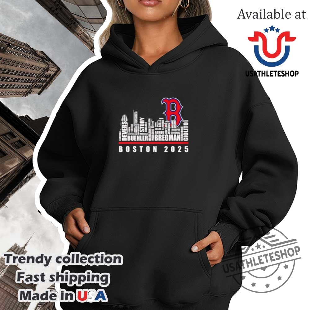 Skyline Name Boston Red Sox 2025 Shirt 4 Skyline name Boston Red Sox 2025 shirt