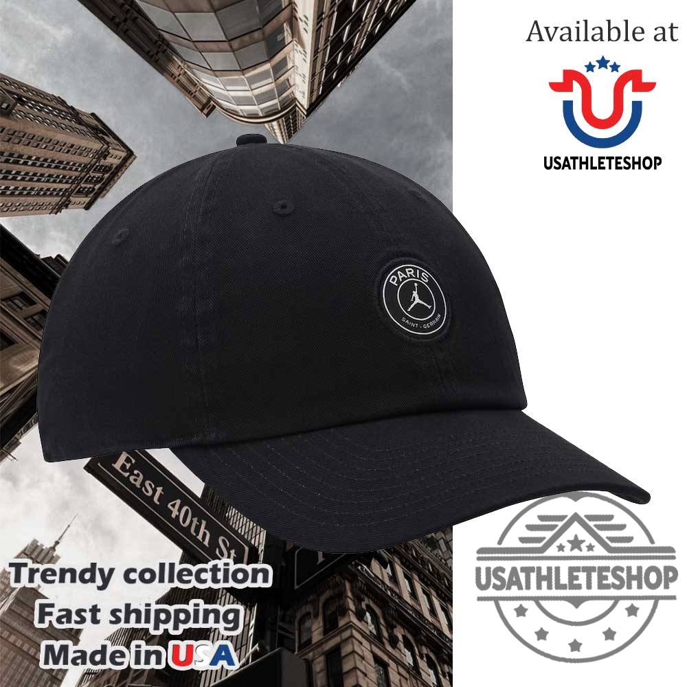 Psg Jordan Club Black Embroidered Cap 4 PSG Jordan Club Black Embroidered Cap