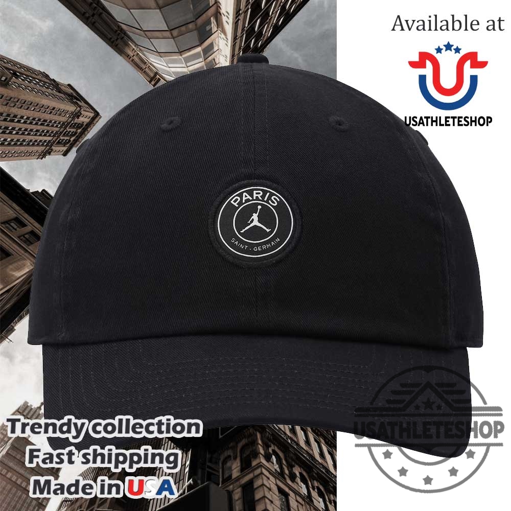 Psg Jordan Club Black Embroidered Cap 5 PSG Jordan Club Black Embroidered Cap