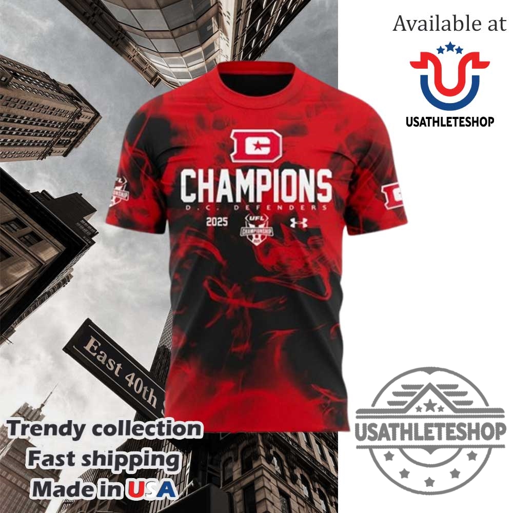 D.C. Defenders Ufl Champions 2025 Sweatshirt 4 D.C. Defenders UFL Champions 2025 Sweatshirt