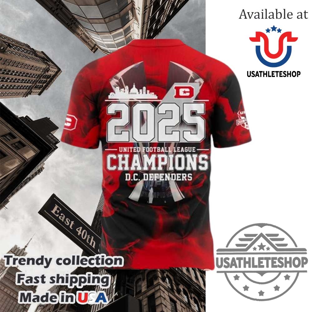 D.C. Defenders Ufl Champions 2025 Sweatshirt 5 D.C. Defenders UFL Champions 2025 Sweatshirt