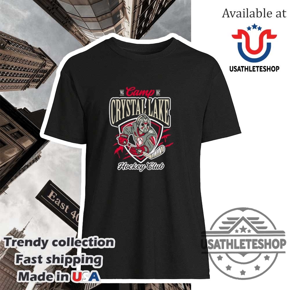 "Top Sports Apparel: Caps and Shirts for Football and Baseball Fans" 20 Jason Voorhees Camp Crystal Lake Hockey Club Shirt