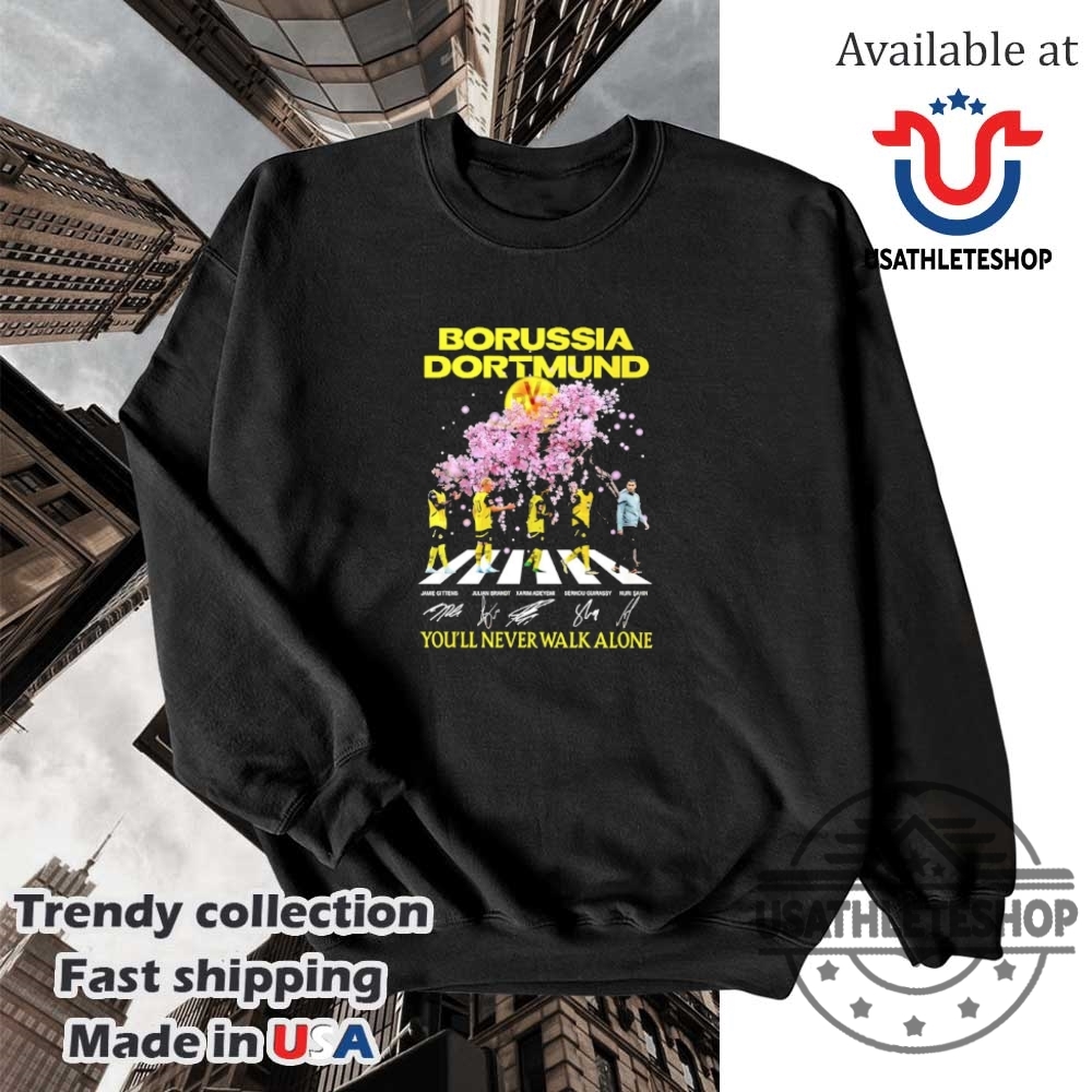 Borussia Dortmund Abbey Road Youll Never Walk Alone Signature Shirt 5 Borussia Dortmund abbey road youβll never walk alone signature shirt