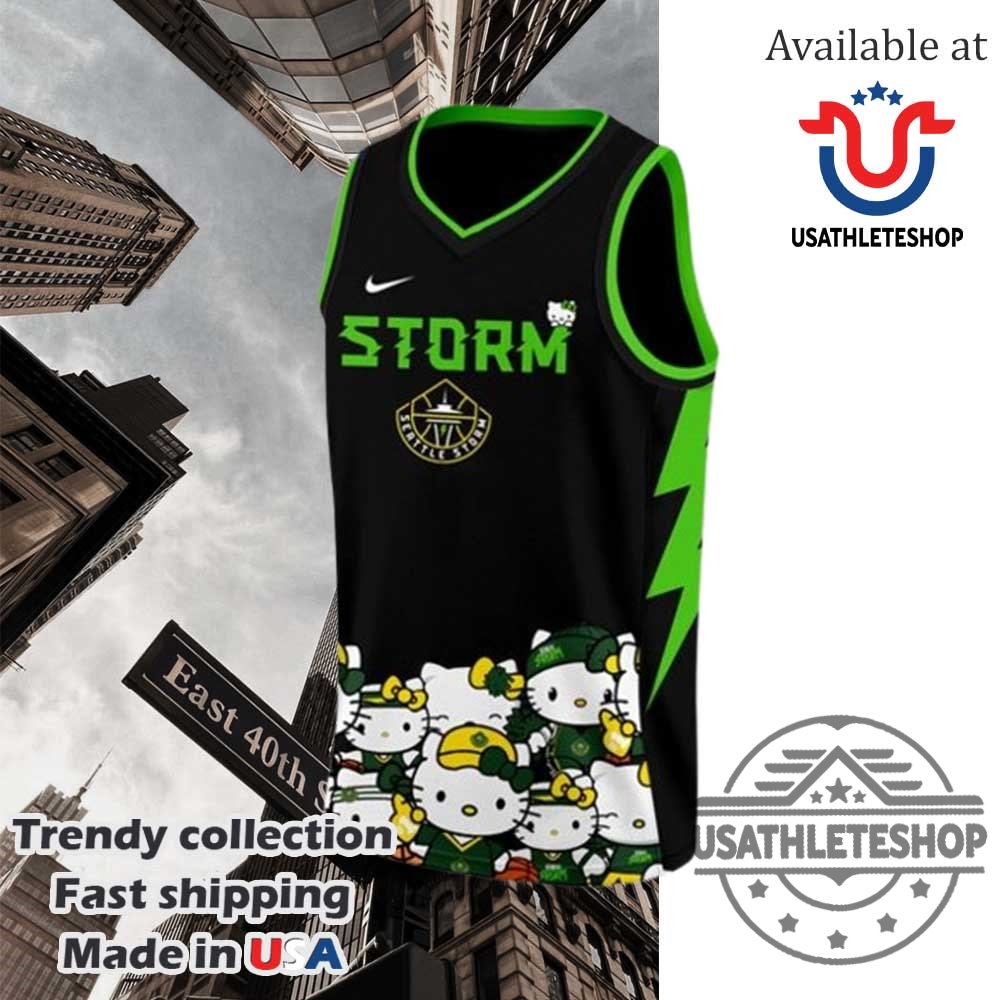 Seattle Storm X Hello Kitty Night Limited Basketball Jersey 2025 4 Seattle Storm x Hello Kitty Night Limited Basketball Jersey 2025