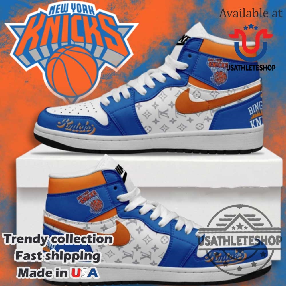 New York Knicks X Lv Air Jordan High Top Sneaker 5 New York Knicks x LV Air Jordan High Top Sneaker