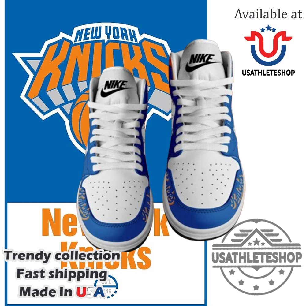 New York Knicks X Lv Air Jordan High Top Sneaker 7 New York Knicks x LV Air Jordan High Top Sneaker
